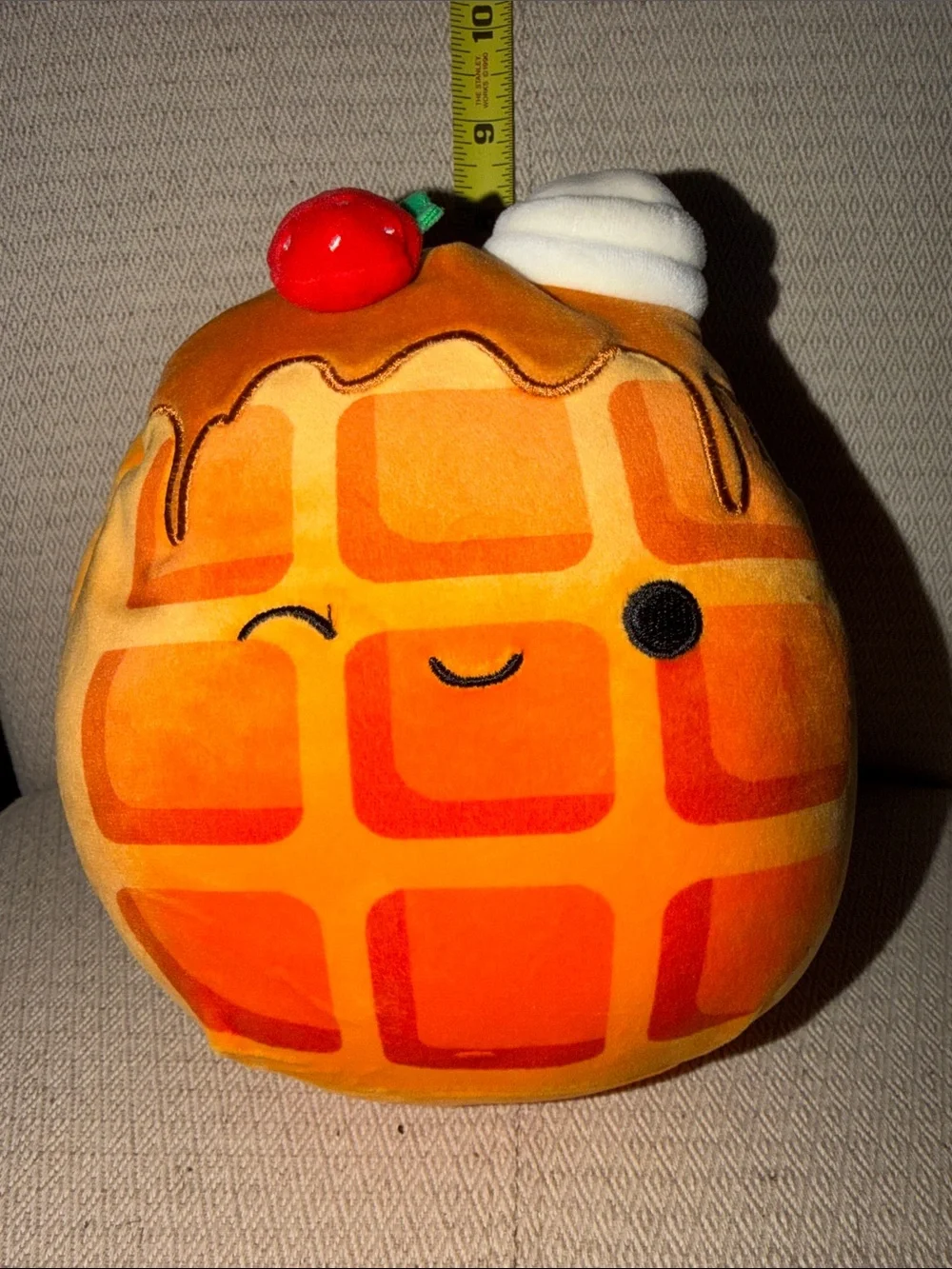 Squishmallows Orange Waffle with Cherry and Whipped Cream